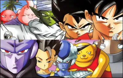 Qui s'affrontent pendant le premier match univers 6 contre univers 7 ?