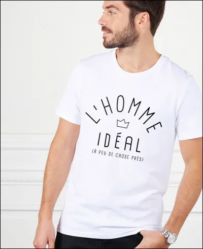 Quelqu'un (l'homme qui est en photo) te dit qu'il te trouve beau, que fais-tu ?