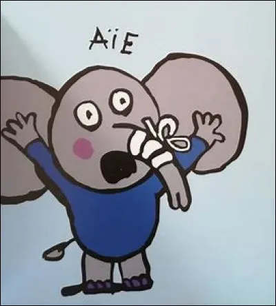 Tu tombes par terre et te blesses le genoux.