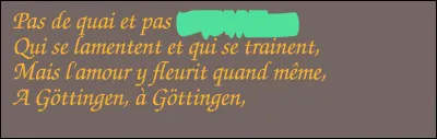 Encore la rime du 1er vers à trouver !