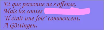 Trouvez la rime du 2e vers, identique aux 1er et 3e vers.