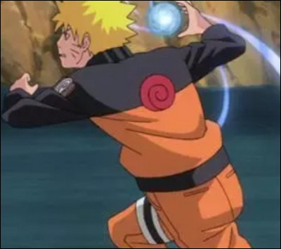 De quelle couleur est le Rasengan de Naruto dans la version manga ?