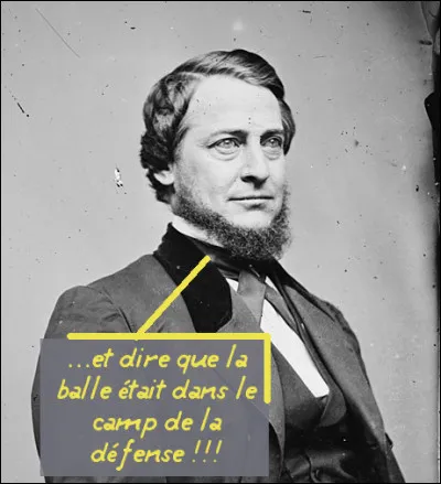 1871, Clement Vallandigham, avocat et homme politique (USA) > Lors d'une reconstitution, pour prouver l'innocence d'un de ses clients accusé d'homicide...