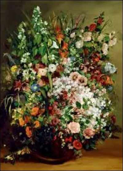 Où le tableau "Vase de fleurs" de Gustave Courbet se trouve-t-il ?