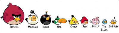 Y a-t-il tous les Angry Birds sur cette image ? ( Sans compter Silver ) .