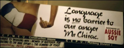 Paix > Au président français Jacques Chirac, pour avoir célébré le cinquantième anniversaire des bombardements de Hiroshima et Nagasaki... (de quelle manière ?)