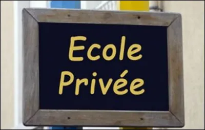 As-tu fait des études en école privée ?