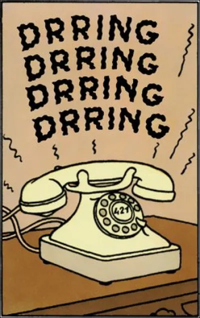 Dans cette vignette des "Aventures de Tintin", ce poste est un combiné en bakélite blanc des années 1950. Comment cet appareil fonctionnait-il ?