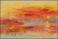 Quel peintre paysagiste anglais a r�alis� 'Le coucher de soleil �carlate : une ville sur un fleuve' ?