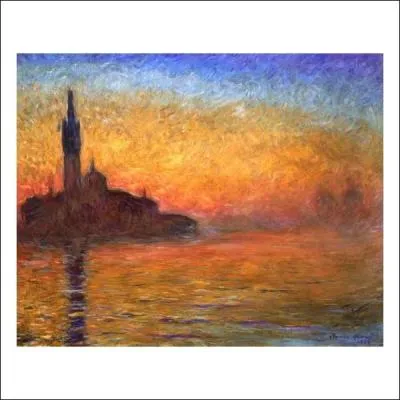 Quel peintre impressionniste a r�alis� 'Coucher de soleil � Venise' ?