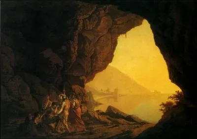 Quel peintre anglais a r�alis� 'Coucher de soleil sur une grotte au royaume de Naples' ?