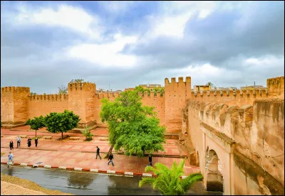 Quelle est cette ville marocaine de la plaine du Souss, entourée de 6 kilomètres de remparts où s'imbriquent 130 tours, 9 bastions d'angle et 9 portes d'accès de style mauresque ?