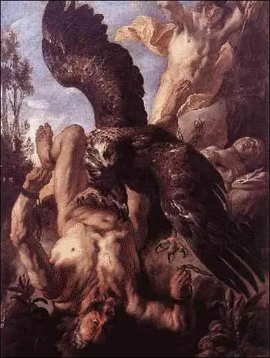 De quel personnage l'Aigle du Caucase dvorait-il chaque jour le foie ?