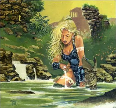 Atalante tait une clbre __________, elle participa  la chasse au sanglier de Calydon et fut mme la premire  le blesser d'une flche.