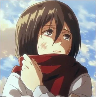 Qui a offert l'écharpe rouge à Mikasa ?