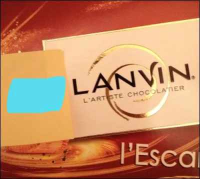 N'emp&ecirc;che qu'&ecirc;tre accroch&eacute; &agrave; "Lanvin", c'est un v&eacute;ritable boulet !