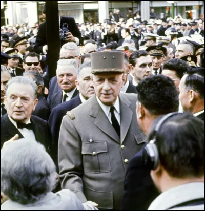 Cite la période durant laquelle le général de Gaulle a gouverné ?
