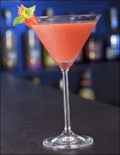 Quel cocktail de couleur rose est composé de vodka, triple sec, jus de citron vert et jus de canneberge ?