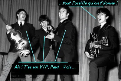 ...et pendant ce temps, les Beatles continuent leur concert sponsorisé par D***, Y*** et autres marques de yaourts ! C'était quel titre, déjà ?