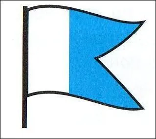 Qu'indique ce pavillon sur une embarcation ?