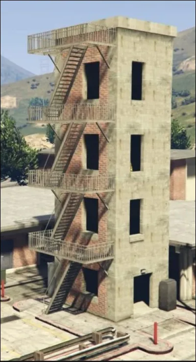 Dans quel jeu vidéo cette tour d'entraînement pour les soldats du feu apparaît-elle ?