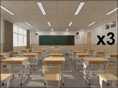 Entrons dans le vif du sujet, l'apprentissage de nos futurs héros. Combien de salles de classe possèdent les lieux ?