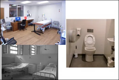 Ceci n'est pas une salle de formation en soins infirmiers mais bien une infirmerie en cas de véritable blessé parmi nos élèves ou nos encadrants. Combien voyez-vous de lits dans la chambre de repos ?