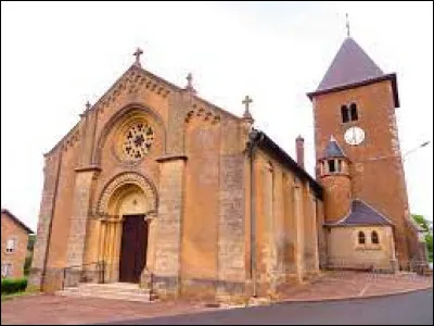 Voici l'&eacute;glise Sainte-Lucie, &agrave; Jeandelaincourt. Village de l'aire d'attraction Nanc&eacute;enne, il se situe dans le d&eacute;partement ...
