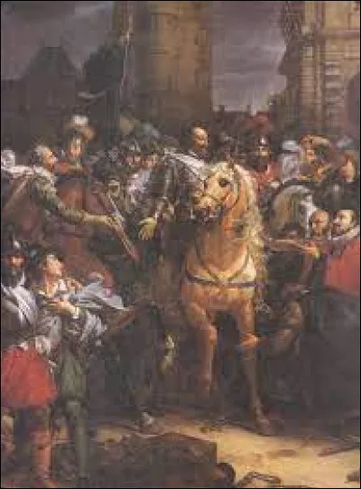 Le 22 mars 1594, quelle action effectue le roi pour entrer dans Paris ?