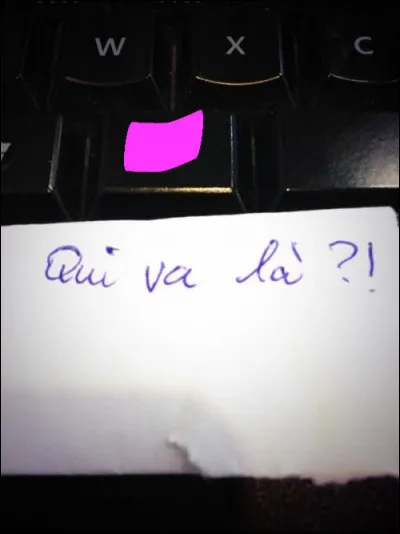 Envoi la réponse, sinon je touche ! Alors ?