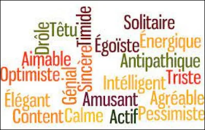 Tes qualit&eacute;s sont :