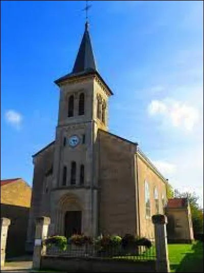 Vous avez sur cette image l'&eacute;glise Saint-Cl&eacute;ment de Pettoncourt. Village Mosellan, il se situe en r&eacute;gion ...