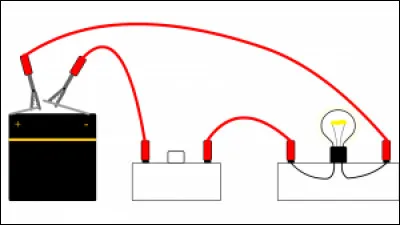 Dans la schématisation d'un circuit électrique, comment est représentée la lampe ?