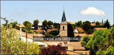 Commune occitane, dans l'aire d'attraction Biterroise, Creissan se situe dans le département ...