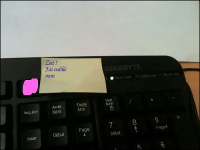 Ça mord : encore une touche ! Laquelle ?