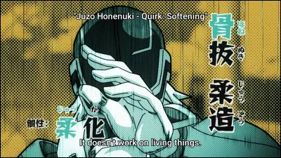 Quel est l'Alter de Juzo Honenuki (Mudman) ?