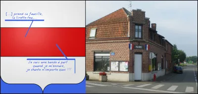 Ville d'implantation saxonne - à l'époque mérovingienne - : mais voyez comme ils se sont bien adaptés au folklore local, tout de même ! [Et écoutez la chanson du blason...]
