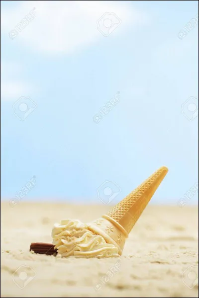 Tu manges une glace, mais elle tombe par terre. Comment réagis-tu ?