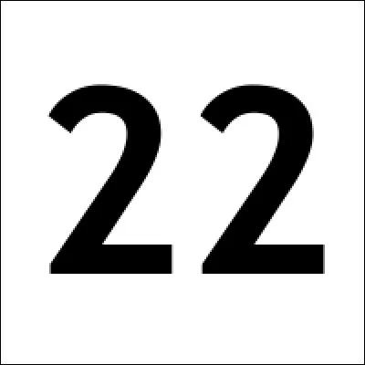 Quelle est la notation romaine du nombre "22" ?