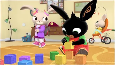 S01E04  Les cubes.
2. Qu'y a-t-il comme dessin sur le cube orange  ?