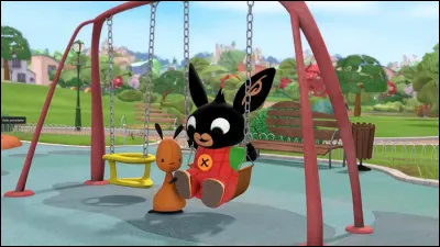 S01E03  La balançoire.
1. Lequel de ses amis rejoint Bing sur le terrain de jeux  ?