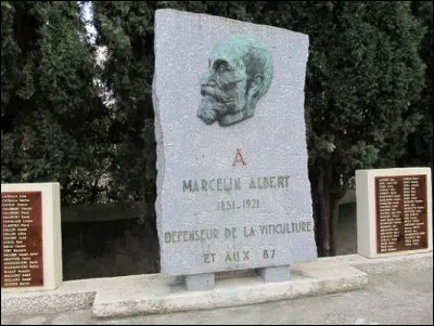 Cette stèle, à Argeliers, rend hommage à Marcelin Albert : qui était-il ?