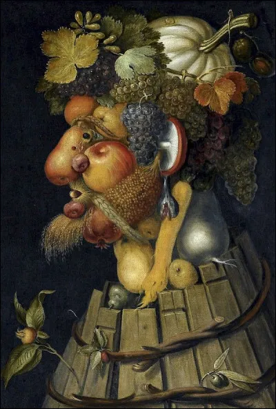 Le raisin compose la chevelure de ce portrait d'Arcimboldo. Quelle saison est ici représentée ?