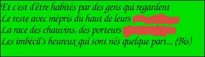 Toujours deux rimes à retrouver...