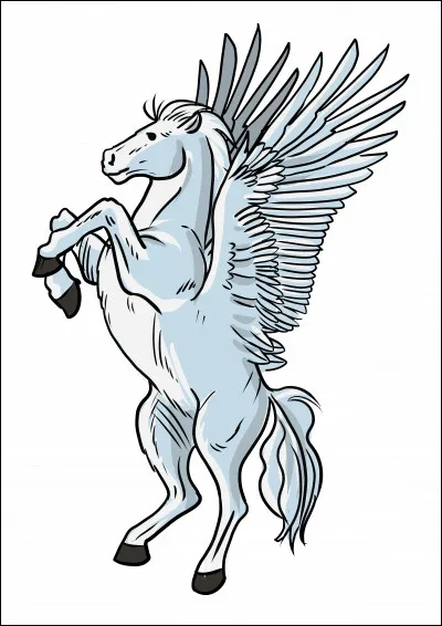 D'où est né le cheval ailée Pégase ?