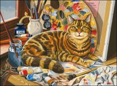 Ce chat peintre d'origine russe, à l'uvre symbolique et colorée, a peint la coupole de l'Opéra Garnier à Paris en 1964.