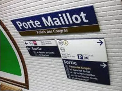 19 juillet 1900 : 
Ouverture de la première ligne du métro parisien, construite sous la direction d'Edmond Huet, directeur des travaux de la ville, et de Fulgence Bienvenue, ingénieur en chef, pour accueillir les Jeux olympiques d'été. Cette ligne desservait la porte Maillot à quelle autre porte ?