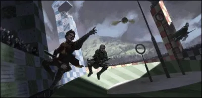 Qui est le commentateur des matchs de quidditch dans le 1 ?
