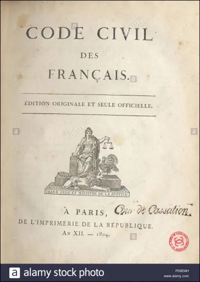Comment appelle-t-on le Code civil de 1804 ?