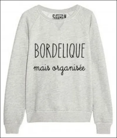 Quelle phrase pourrait-on trouver sur ton t-shirt ?